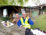 Rob bij z'n "broer" op de koffie