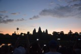 Sunrise bij Angkor Wat - we waren niet de enige...