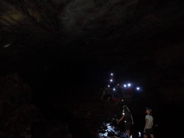Cave trekking