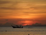Sunset @ Railay - ook voor longtail boten