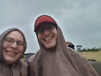 Samen in de regen