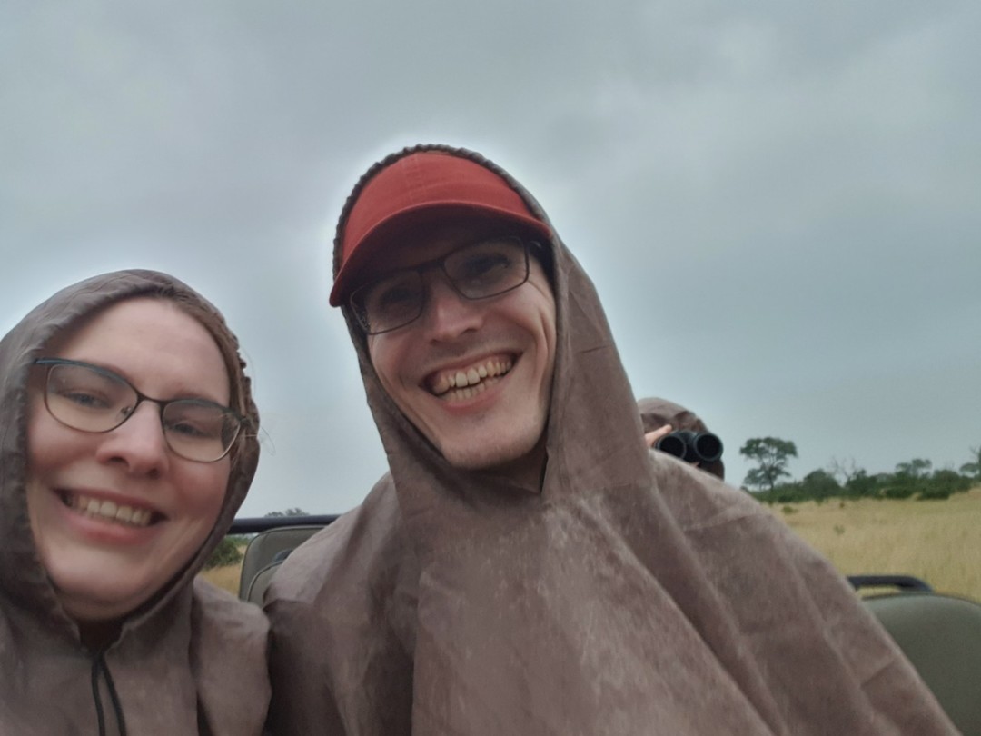 Samen in de regen