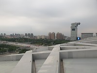 Olympische stadium vanaf het dak