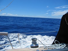 En blauw