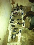 De enige plek in omgeving met electriciteit