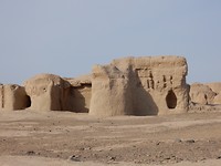 Jiaohe tempel.