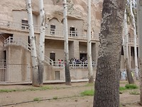 Mogao, 900 grotten met Boeddhistische tekeningen, 2000 jaar oud.