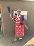 Medicijnvrouw in Lesotho