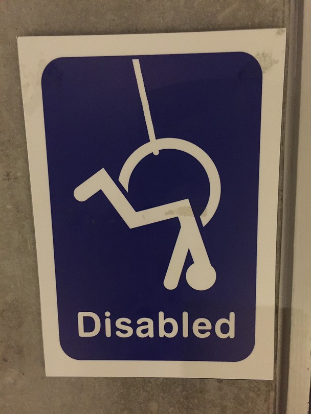 Bij de toiletten van AJ Hackett Bungy