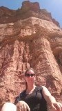 Kitty bij The lighthouse rock @ Palo Duro canyon