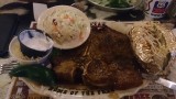 When in Texas, T-bone! Hadden we ook verdiend na 10 km wandelen.