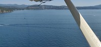 Vanuit watervliegtuig het meer bij Coeur d'Alene 1