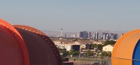 Vegas in de verte vanuit Wet n Wild