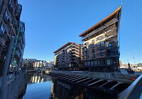 Moderne architectuur op Tjuvholmen.