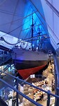 De 'Fram' in het museum.