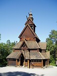 De staafkerk van Gol, openluchtmuseum.