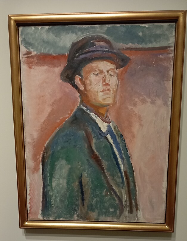 Zelfportret Edvard Munch