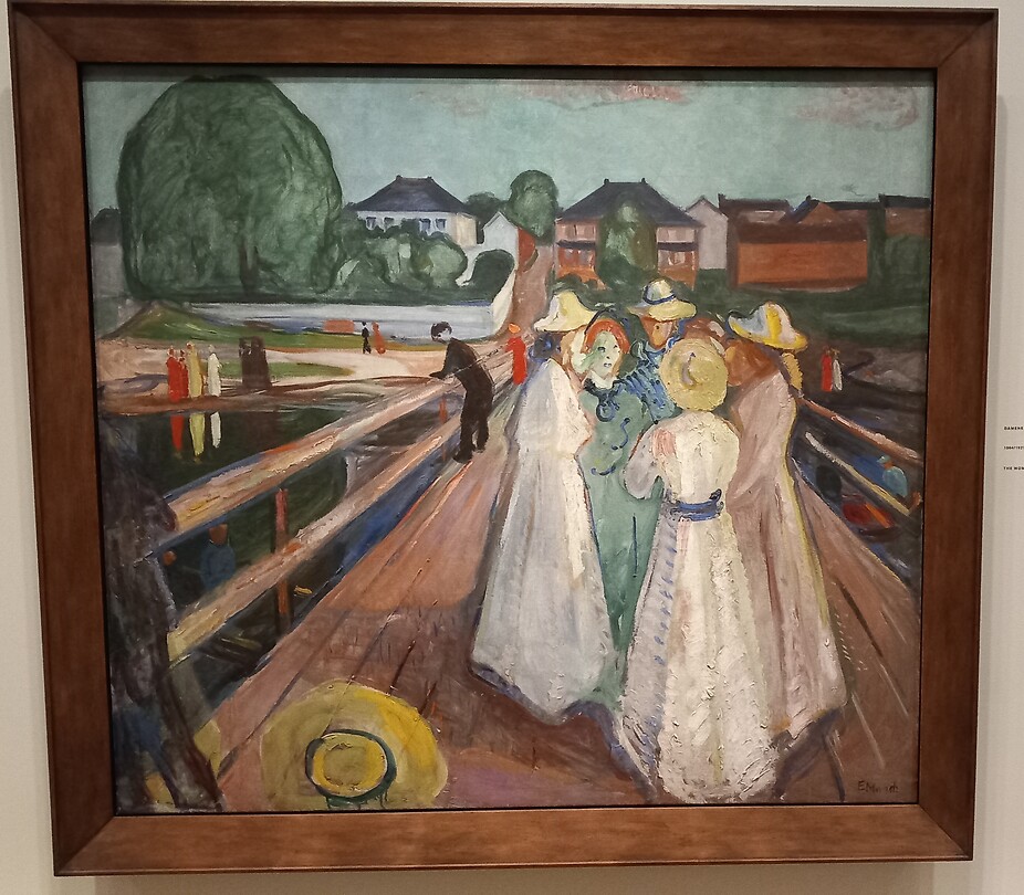 Dames op de brug