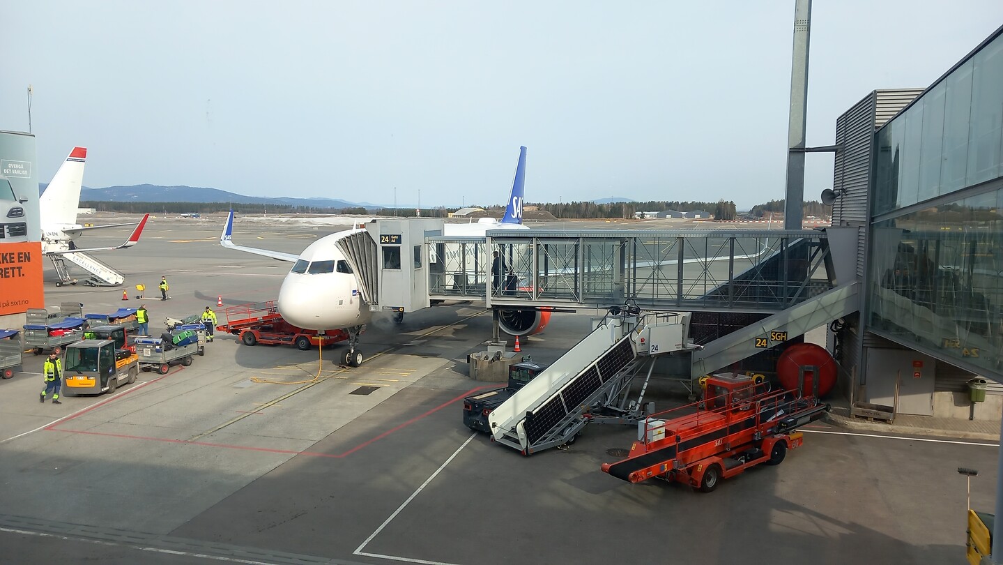 De Boeing 737 naar Tromsø