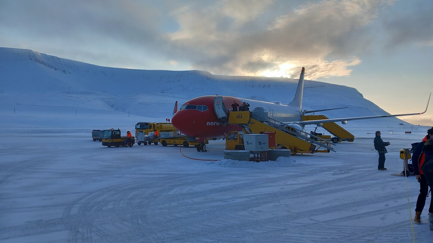 Aankomst op Spitsbergen