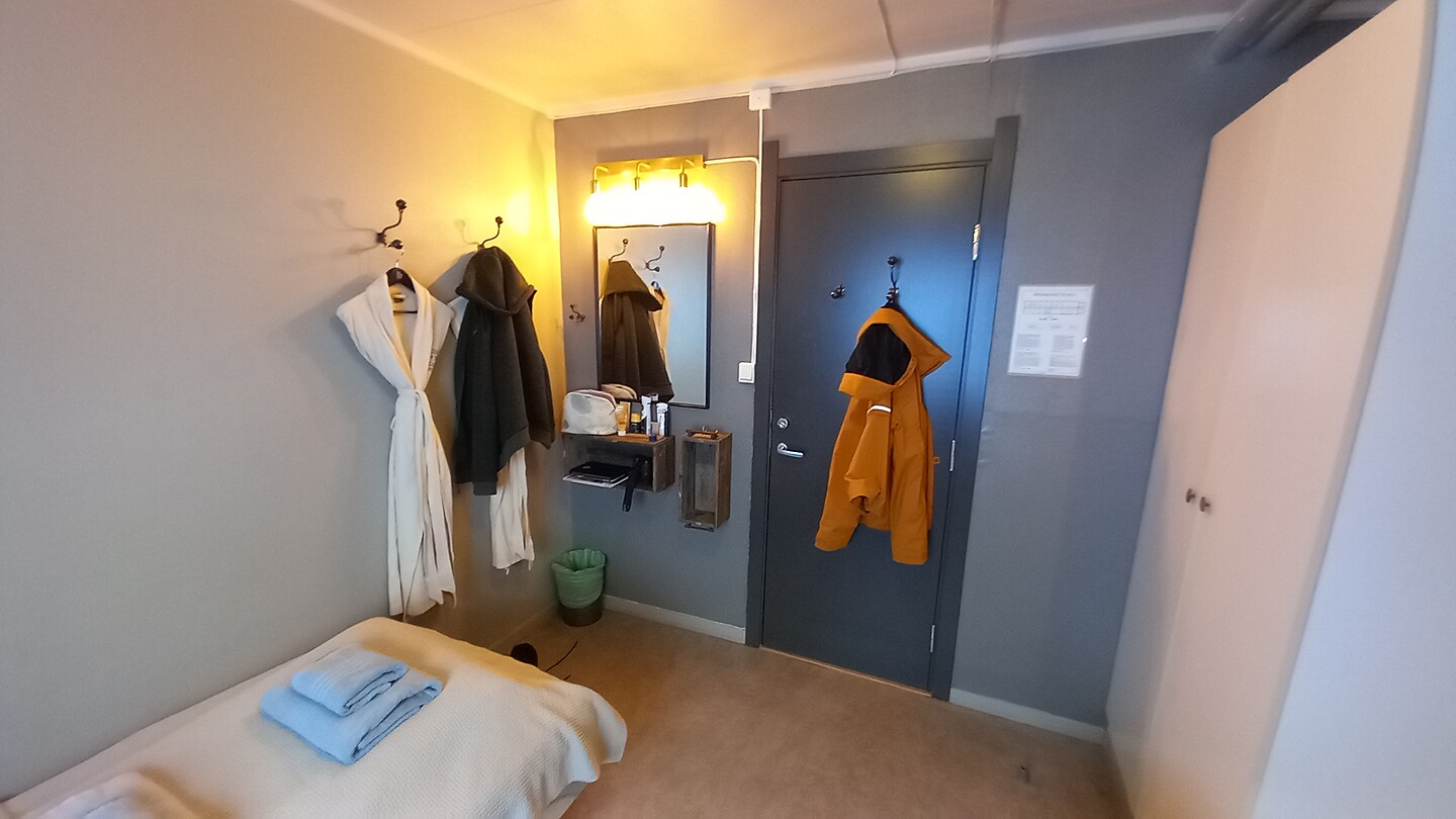 Mijn kamer in de Coal Miners Cabins