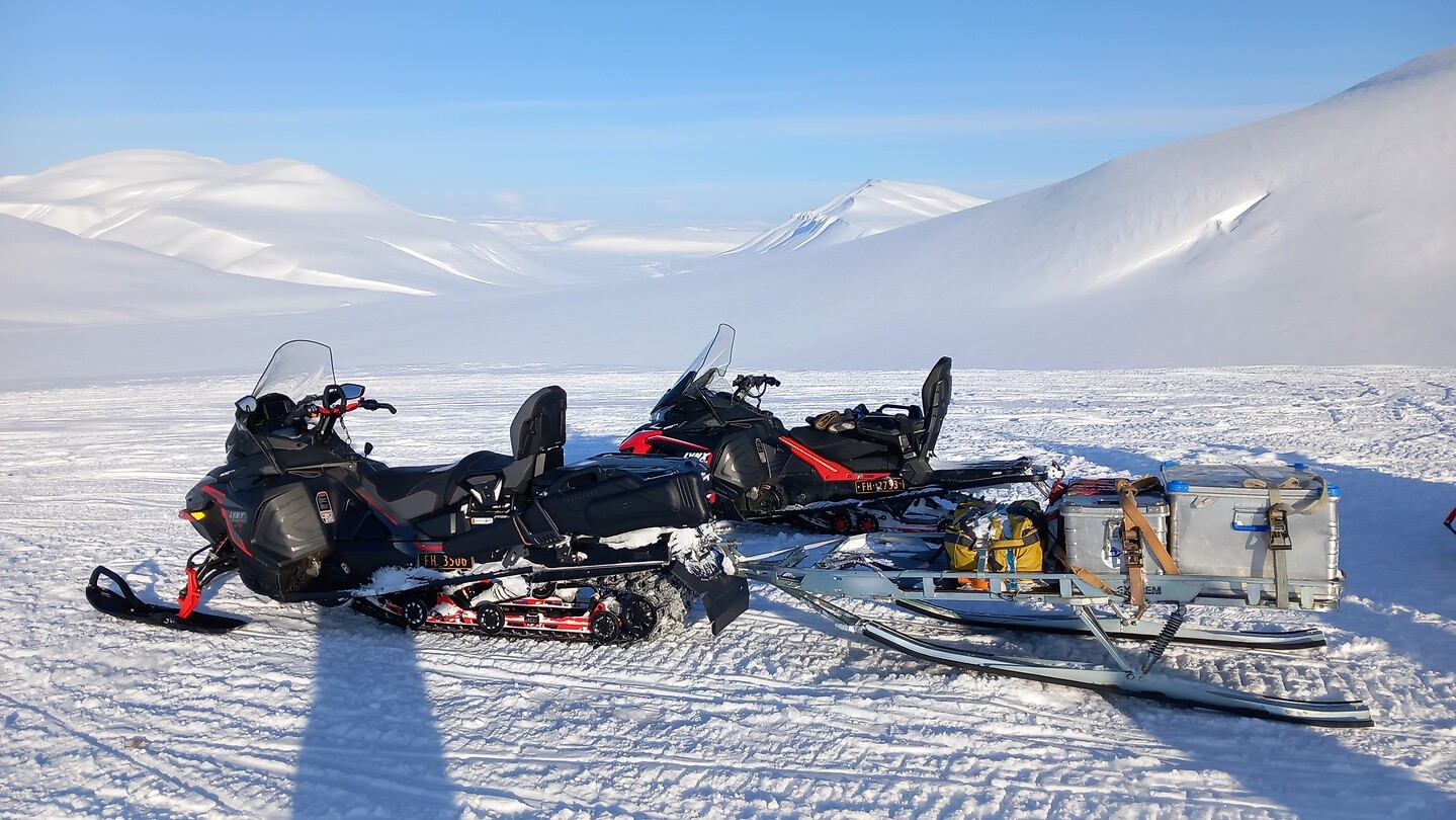 Steffi's sneeuwscooter