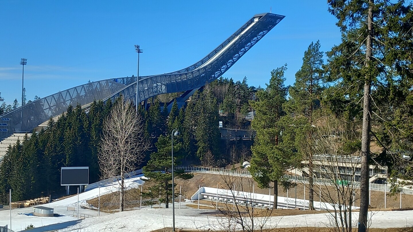 De enorme skischans