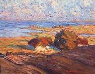 Aan de Flensburger Fjord, 1905, olieverf op papier