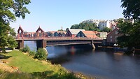 De oude stadsbrug. Gamle Bybro