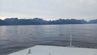 De Lofoten komen in zicht