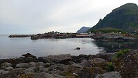 Baai bij het dorpje Tind