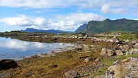 Uitzicht bij Skokkelvika, Lofoten
