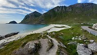 Strand bij Haukland, Lofoten