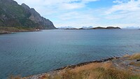 Fjord bij Henningsvær, Lofoten