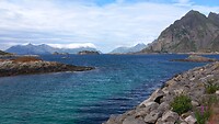 Fjord bij Henningsvær, Lofoten