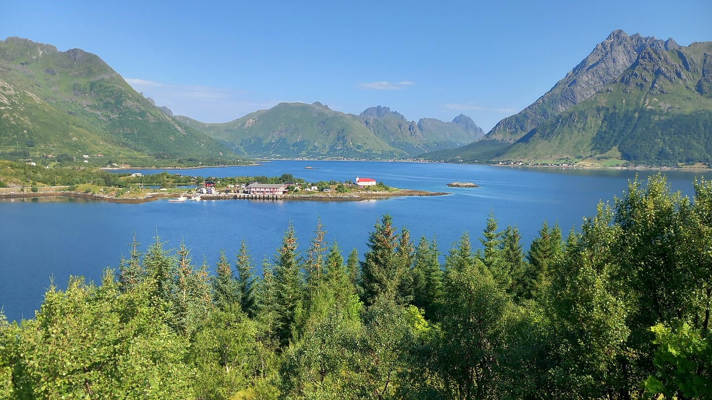 Langs de E10 tussen Svolvær en Lødingen, Lofoten