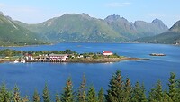 Langs de E10 tussen Svolvær en Lødingen, Lofoten