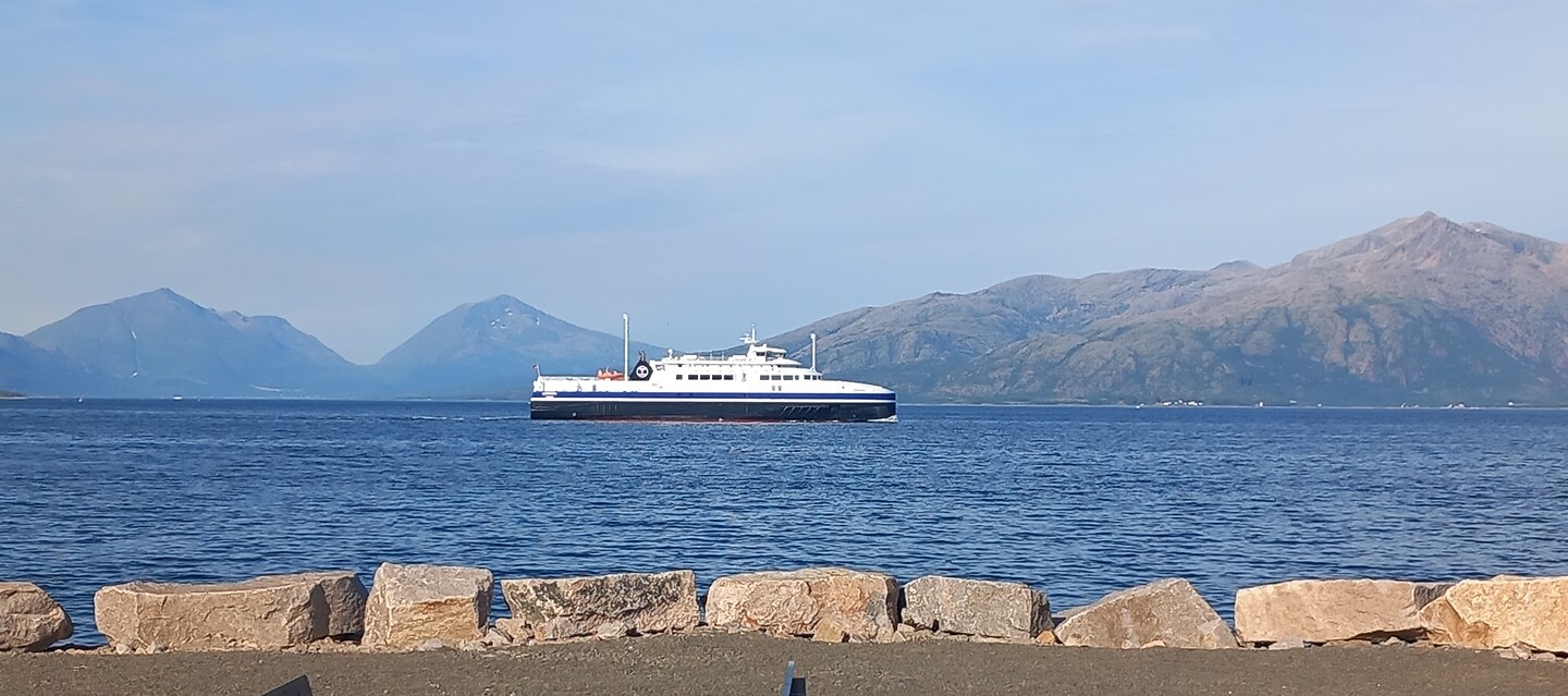 De veerboot naar Bognes