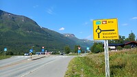 De E6 richting Tromsø