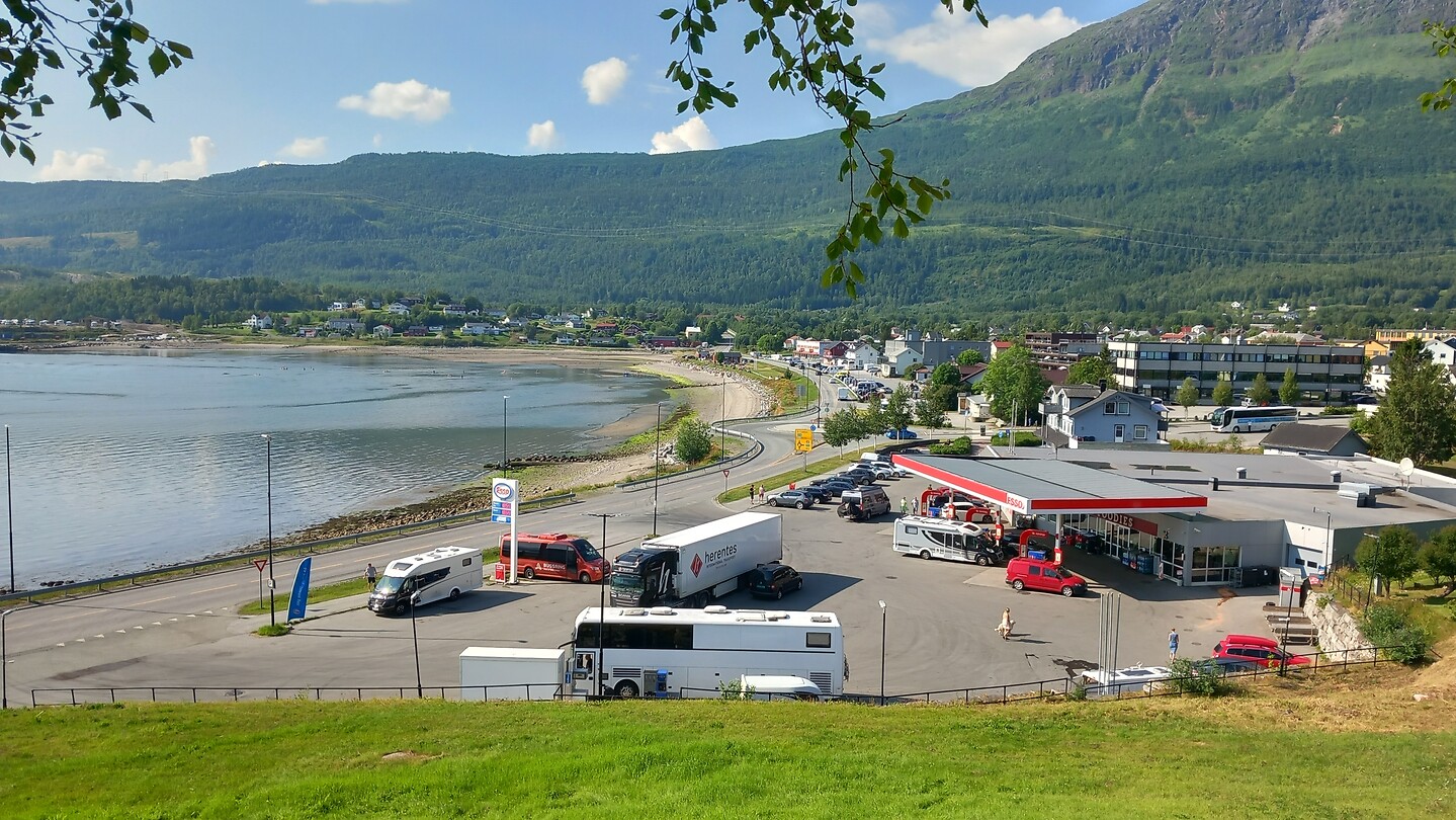 Uitzicht op Bjerkvik