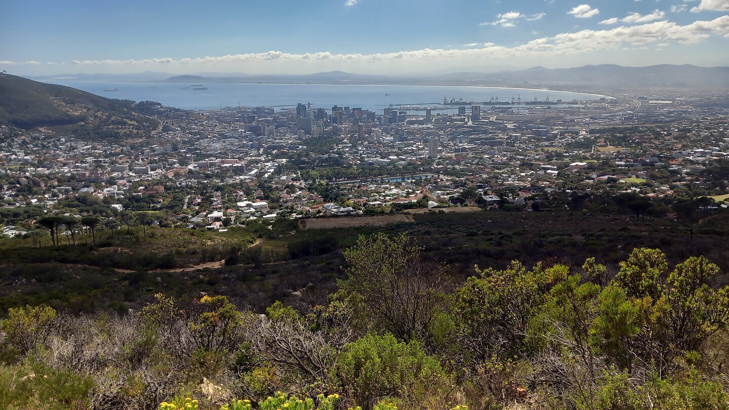 Uitzicht op Kaapstad.