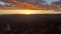 Zonsondergang boven Fish River Canyon