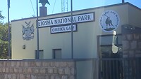 Zuidelijke ingang Etosha NP