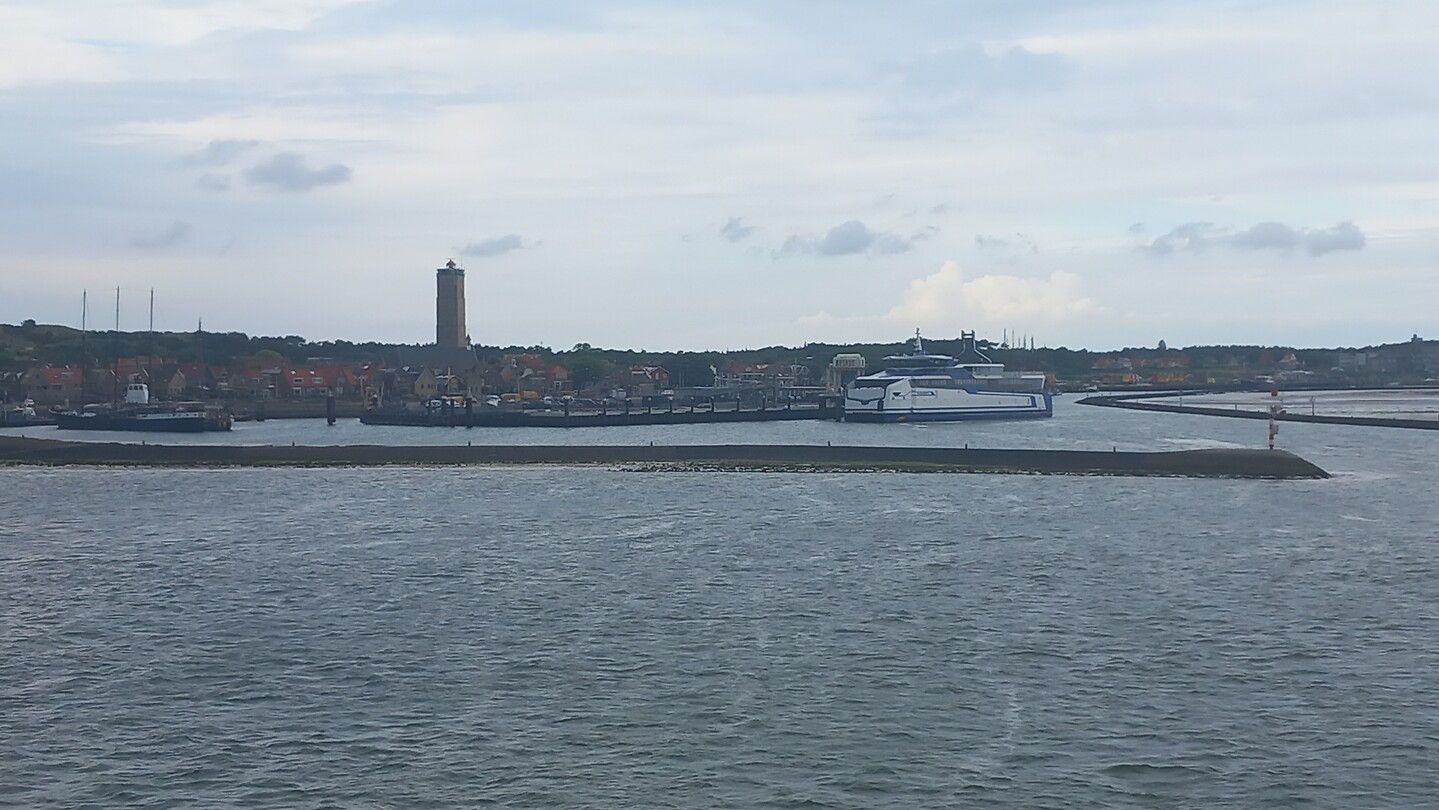 Aankomst in de haven