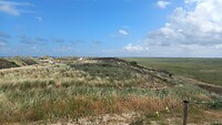 Uitzicht over de Boschplaat richting Ameland