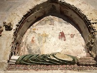 Paste niet in de nis van Cathedral El Salvador in Zamora