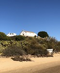 Vanaf strand het kerkje in Cacela Velha