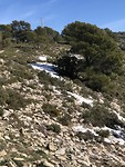 Alcoy: Pas 1024 mtr hoogte ligt nog sneeuw