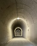 Tunnel van 1,1 km.