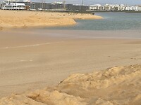 De uitstroom van de rivier bij onze CP is door de hoge vloed en storm verlegd.